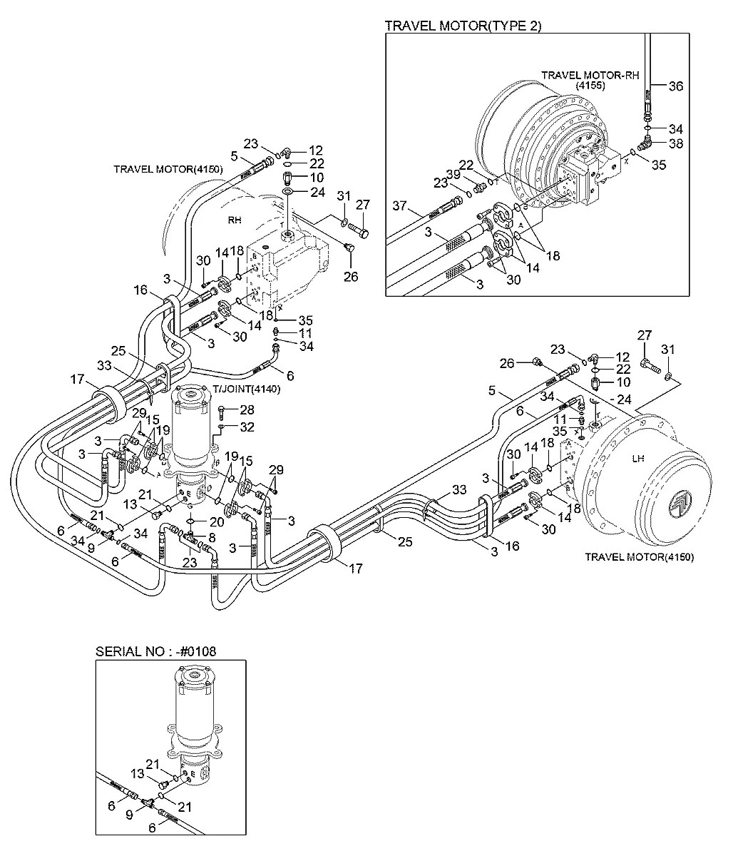 P310-040606 Escavadeira de esteiras Hyundai R450LC-7