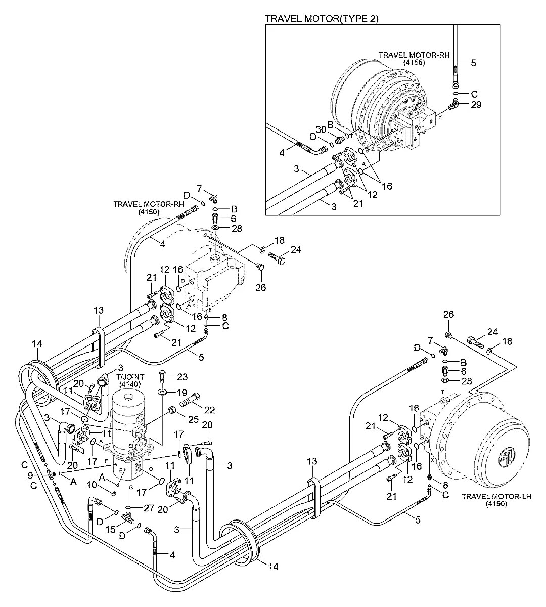 P392-260000 Escavadeira de esteiras Hyundai R480LC-9MH