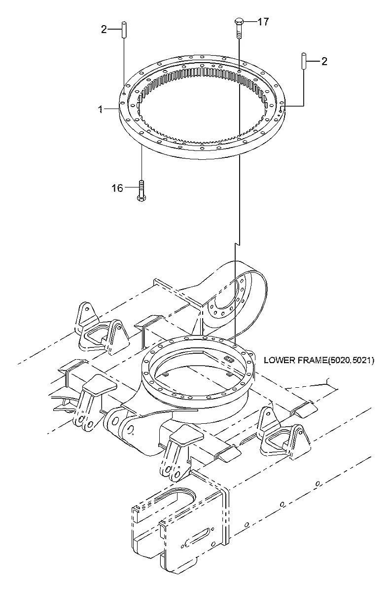 51M6-40000 Escavadeira de esteiras Hyundai R55-3