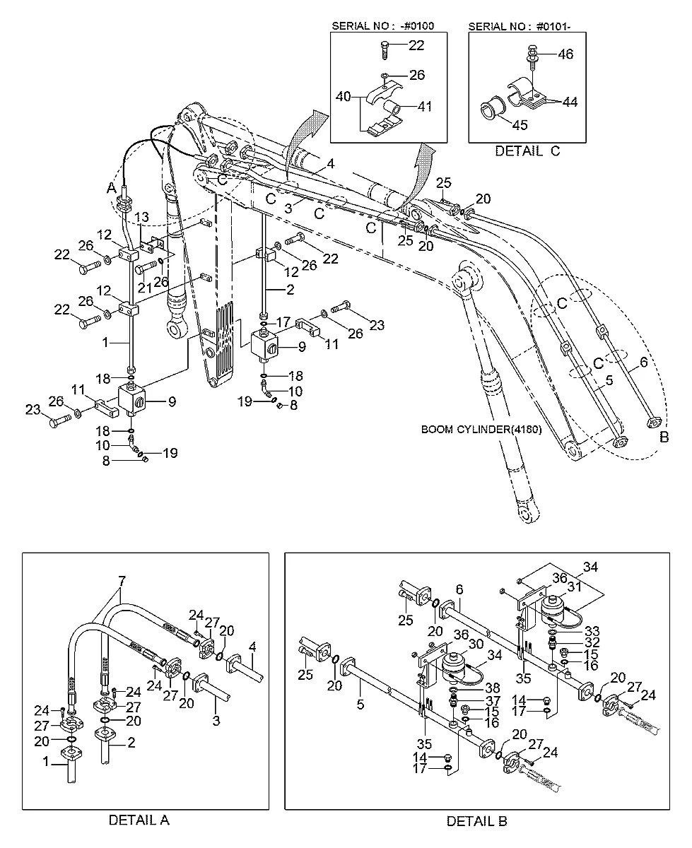 S017-160802 Escavadeira de esteiras Hyundai R290LC-7A
