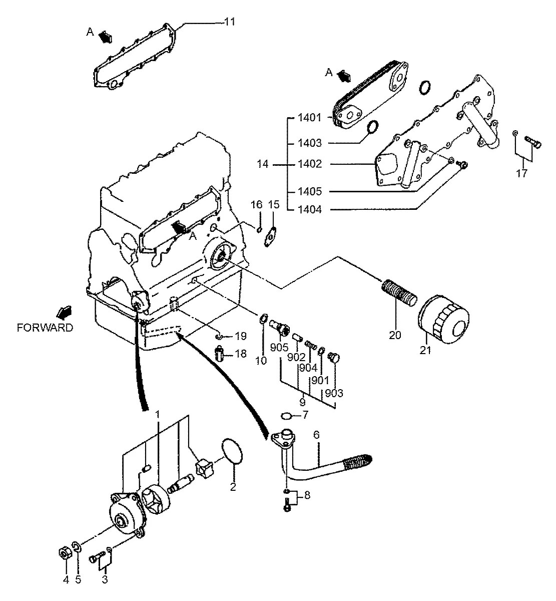 F3156-02500 Escavadeira de rodas Hyundai R95W-3