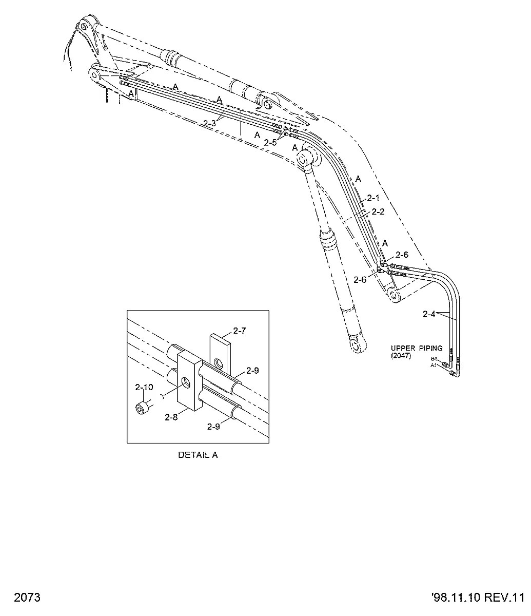 P602-047020 Escavadeira de esteiras Hyundai R130LC-3