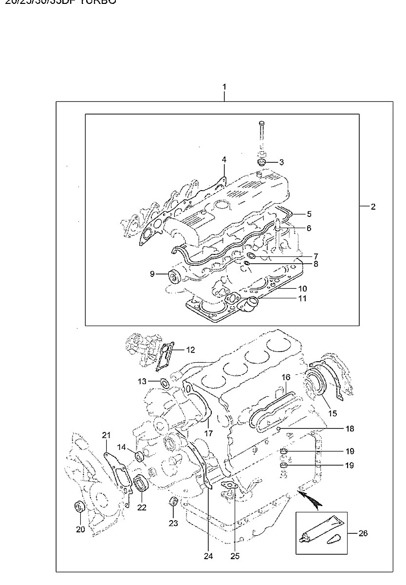 20910-42D00 Empilhadeira Hyundai 20-25-30-33DT-7