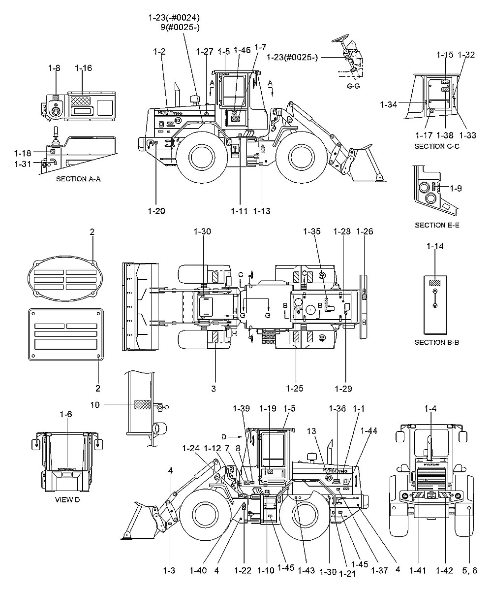 91L7-40060 Pá-carregadeira Hyundai HL740TM-3