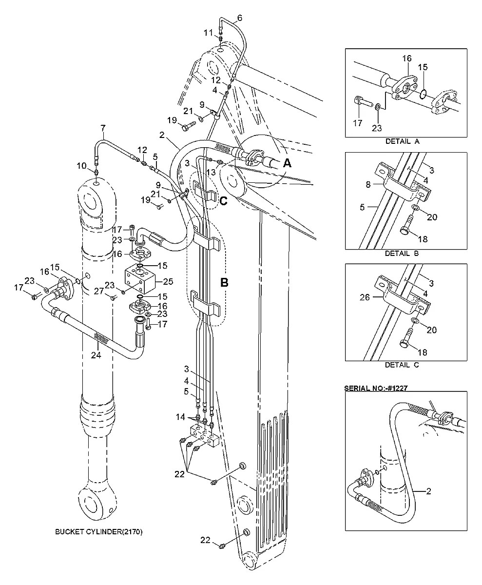 P701-167316 Escavadeira de esteiras Hyundai R450LC-3A