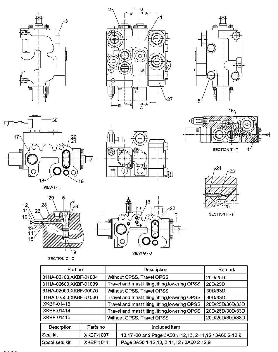 XKBF-00976 Empilhadeira Hyundai 20-25-30-33D-7