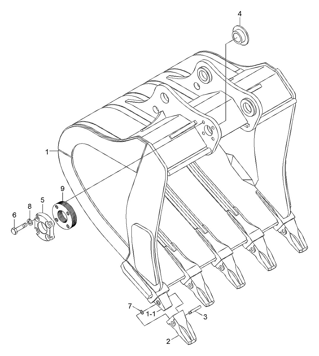 62QB-38011BG Escavadeira de esteiras Hyundai R450LC-7
