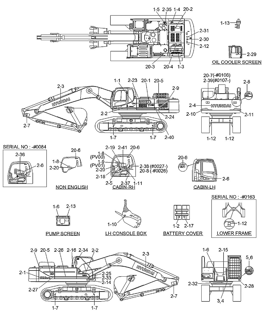 91QB-10718 Escavadeira de esteiras Hyundai R520LC-9