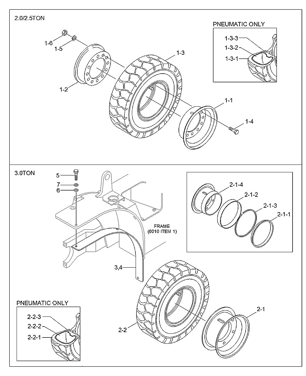 Q101880000 Empilhadeira Hyundai 20-25-30L-7