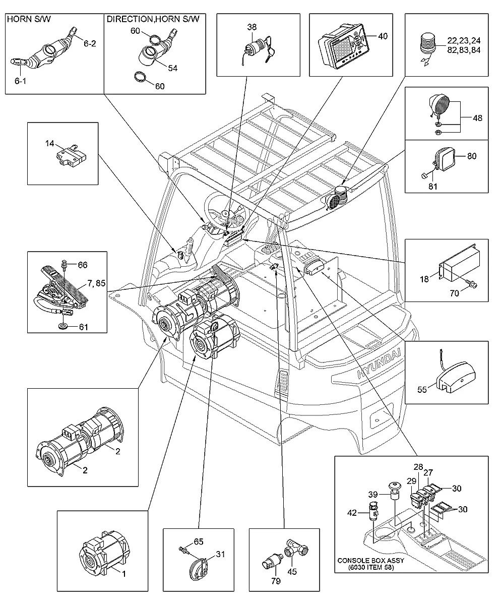 21B2-92160 Empilhadeira Hyundai 50B-9