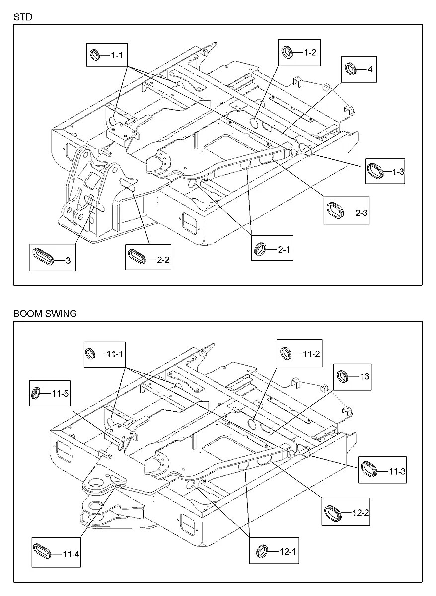 S760-081412 Escavadeira de esteiras Hyundai R55-7