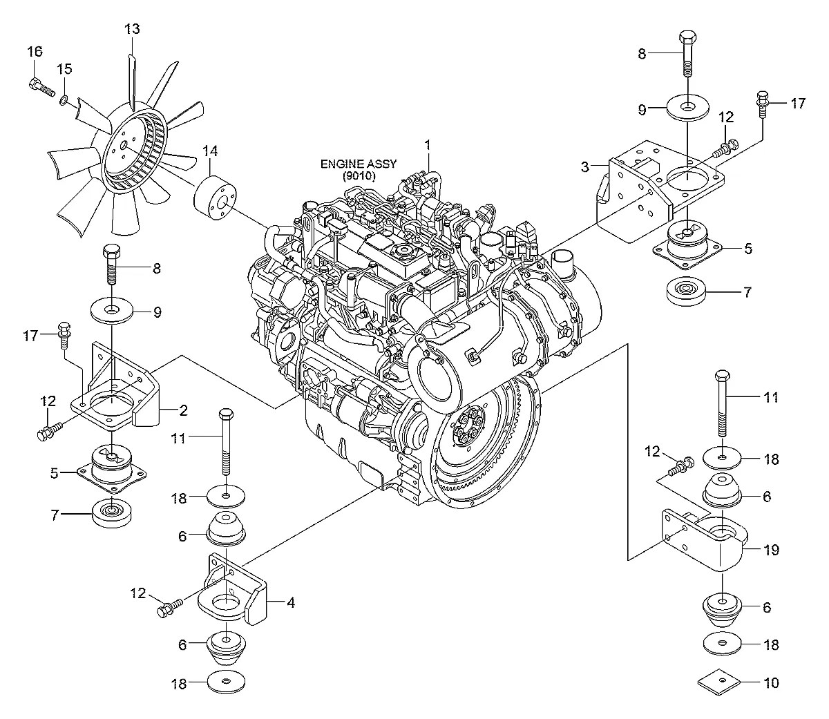 11N1-10000-DA Escavadeira de esteiras Hyundai R80CR-9A