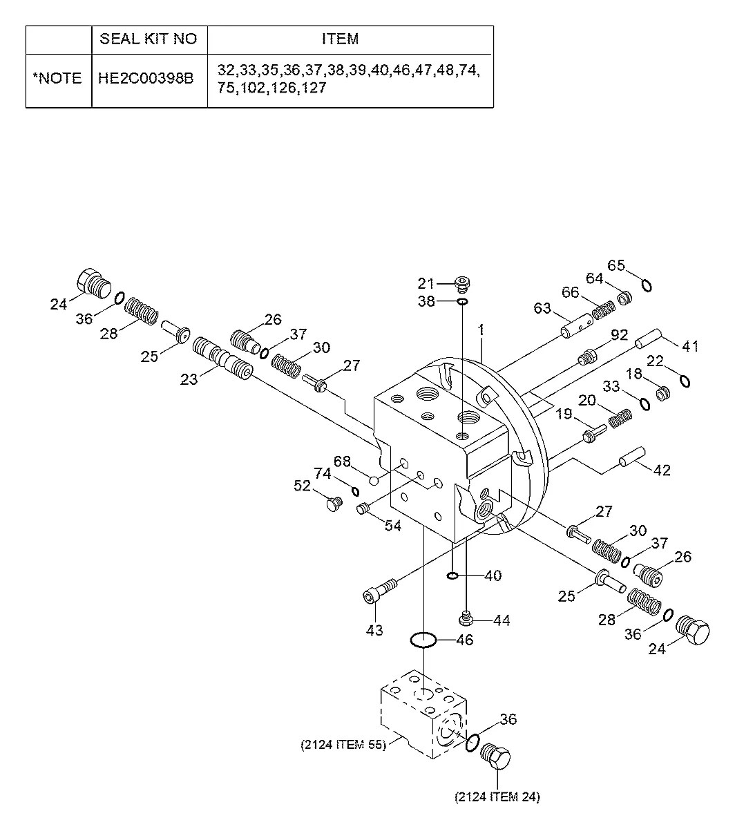 860A2053-01 Escavadeira de esteiras Hyundai R55-3