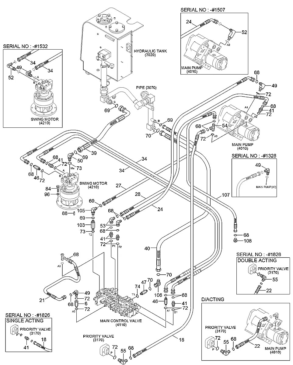 P923-085040 Escavadeira de rodas Hyundai R55W-9