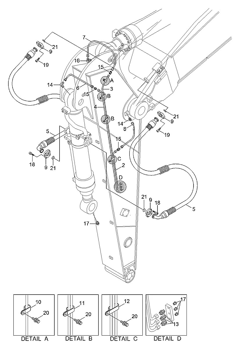 31QC-60230 Escavadeira de esteiras Hyundai R430LC-9SH