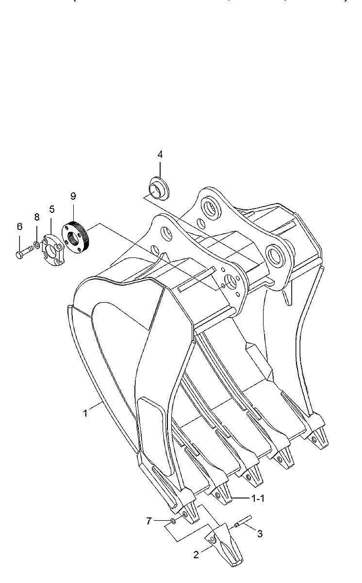 65QB-30402BG Escavadeira de esteiras Hyundai R500LC-7
