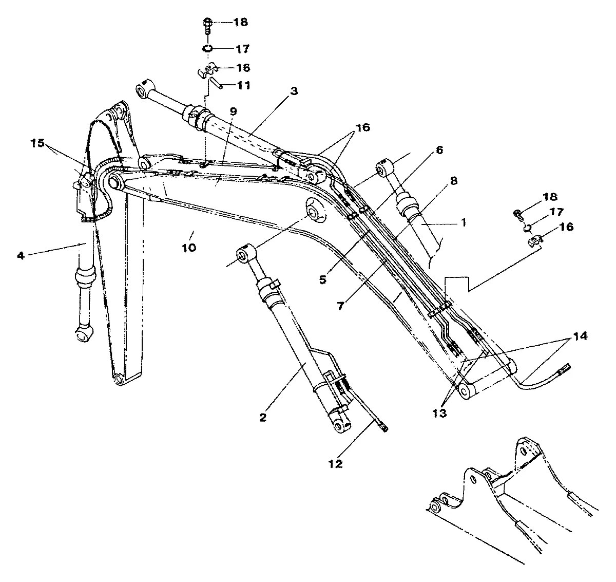 31E3-0008 Escavadeira de rodas Hyundai R120W