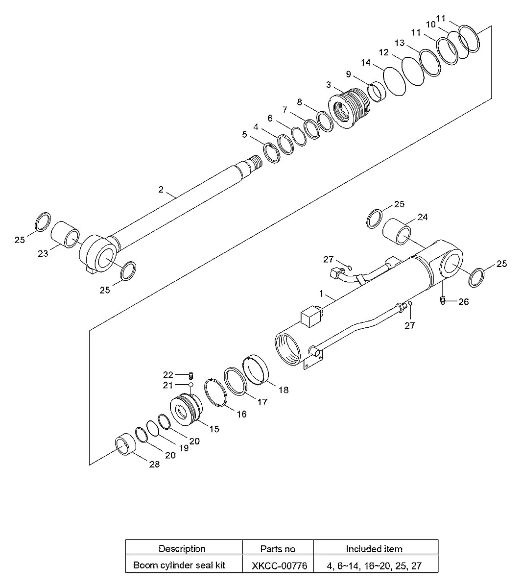 31M9-55111 Escavadeira de esteiras Hyundai R55-9