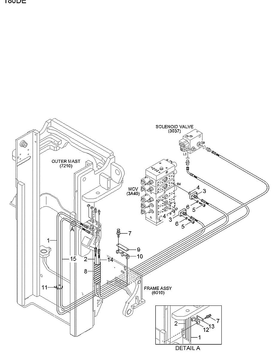 P600-087040 Empilhadeira Hyundai 180D-7E