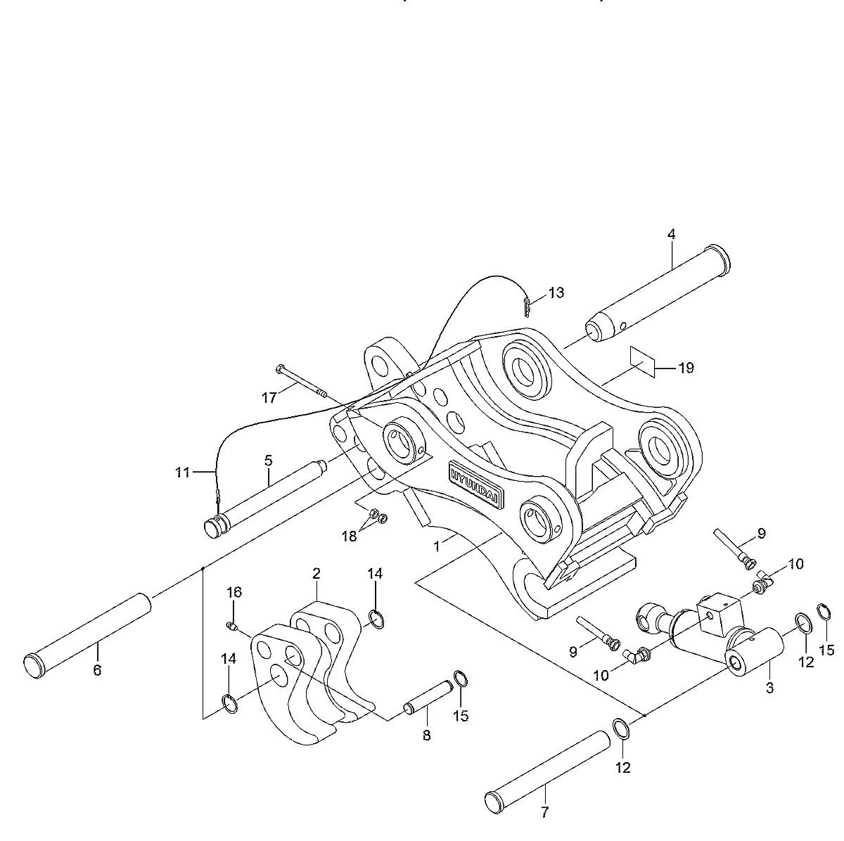 32Q6-95140 Escavadeira de esteiras Hyundai RB220LC-9S