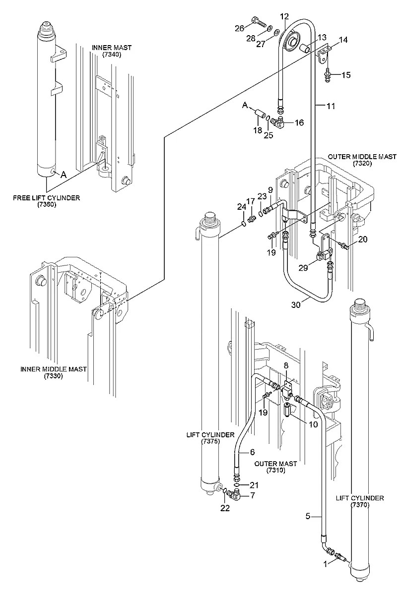 3AB2-80200 Empilhadeira Hyundai 25BC-9