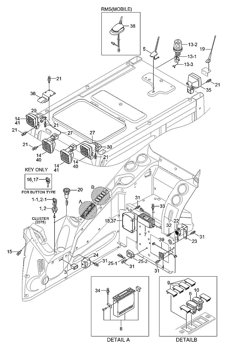 21K8-31330 Escavadeira de esteiras Hyundai HX480 L