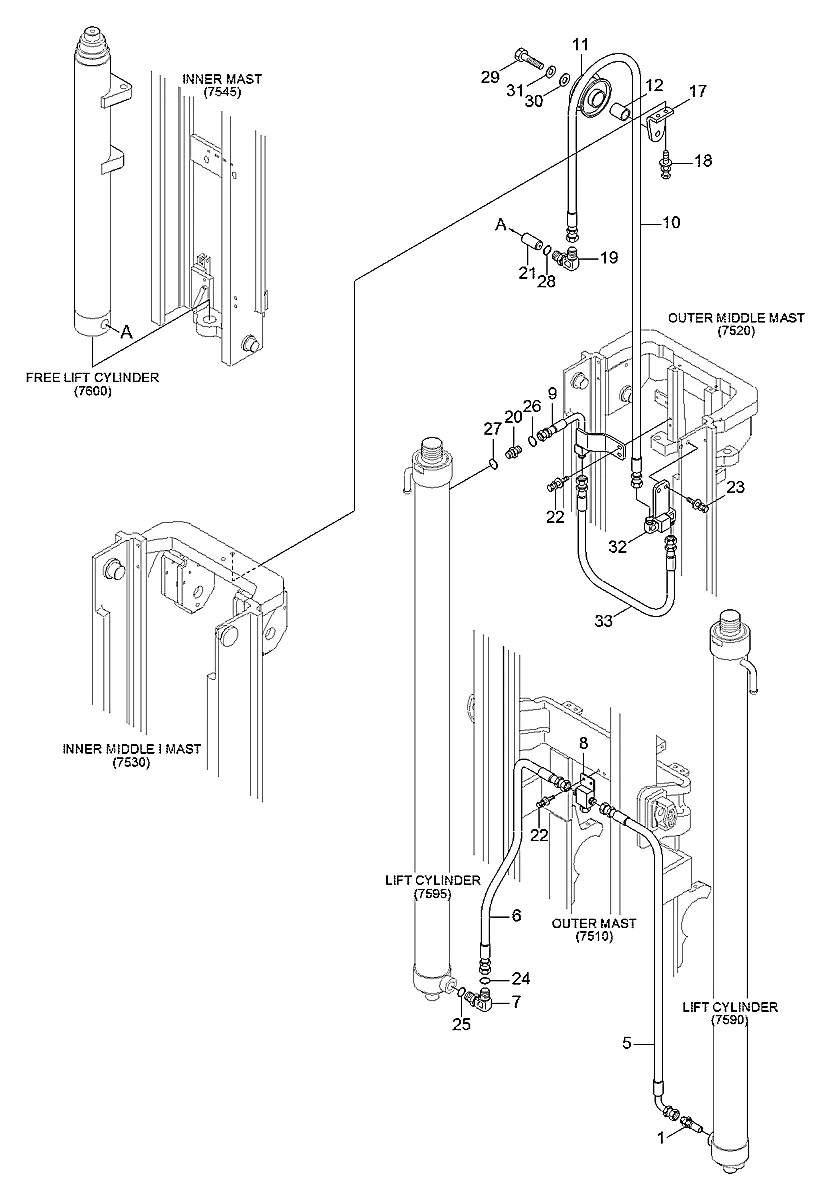 P910-104048 Empilhadeira Hyundai 25-30-33L-7M