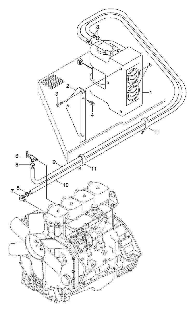 15D1-90040 Trator de esteira Hyundai H80-LGP