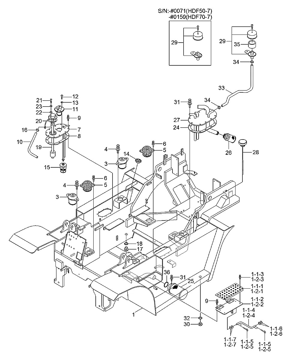 31FF-81560 Empilhadeira Hyundai HDF50-70-7