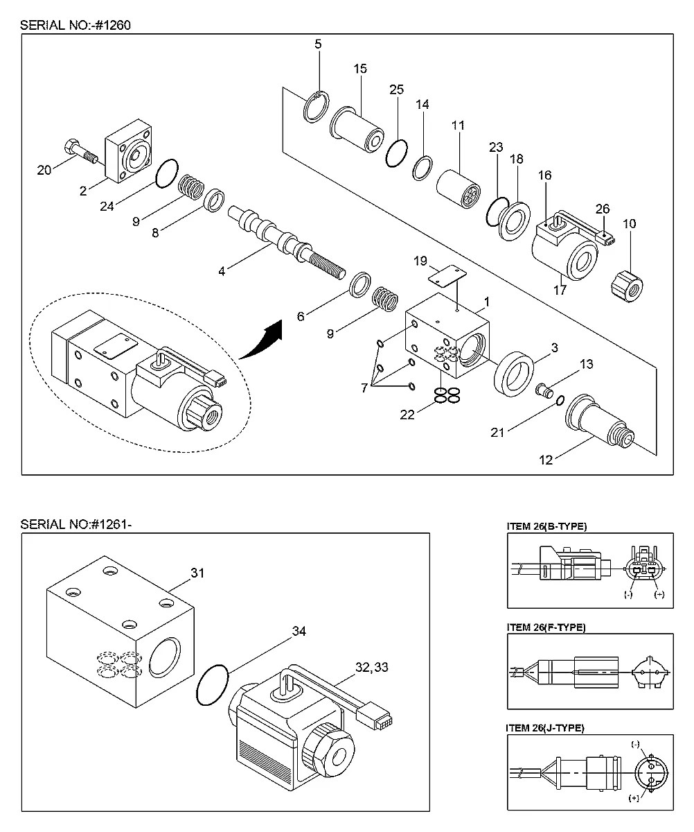 34E7-03570BLOCK Escavadeira de esteiras Hyundai R450LC-3A