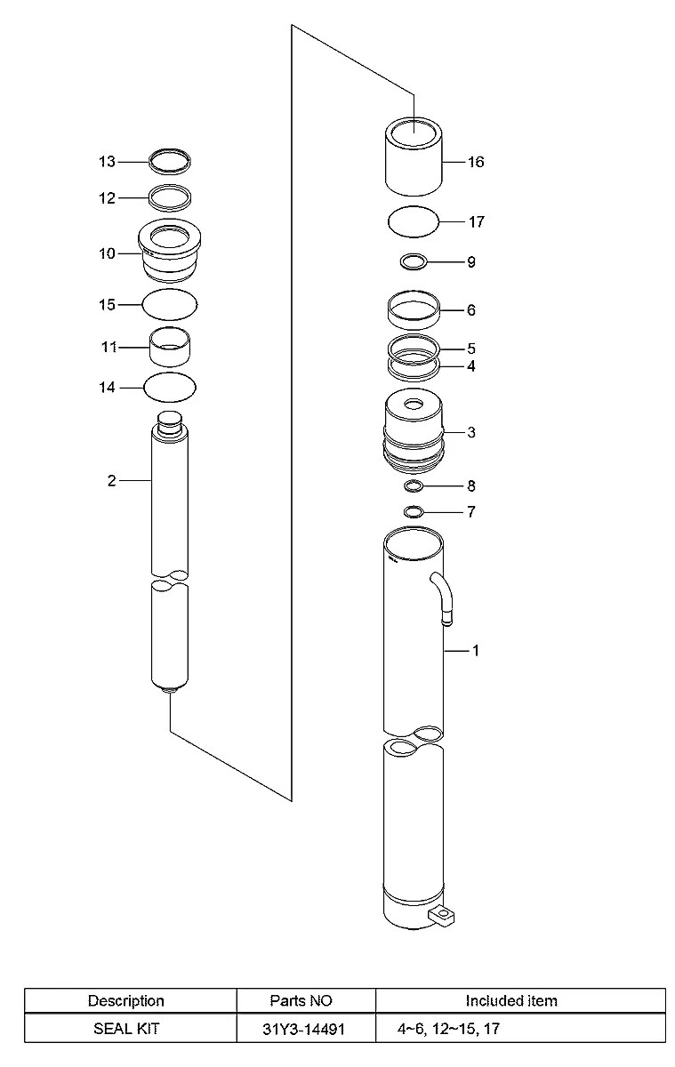 31Y3-22890 Empilhadeira Hyundai 70L-7A