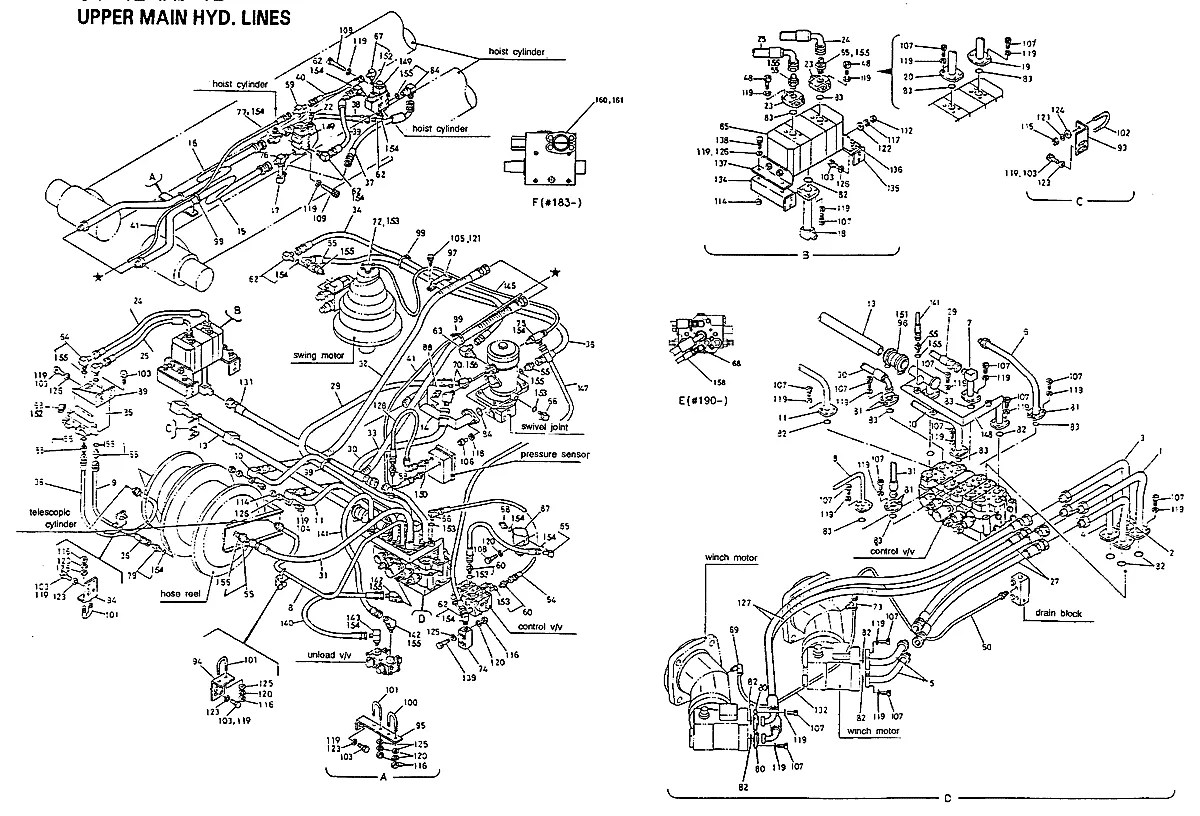 2416P10720D1 Guindaste Hyundai HC50E