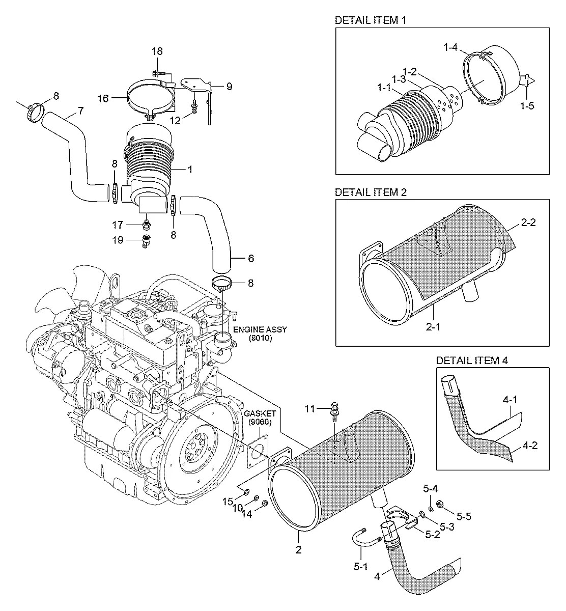 11MH-20320 Escavadeira de esteiras Hyundai R35Z-9