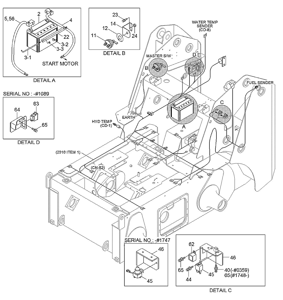 S261-06000B Mini carregadeira Hyundai HSL850-7A