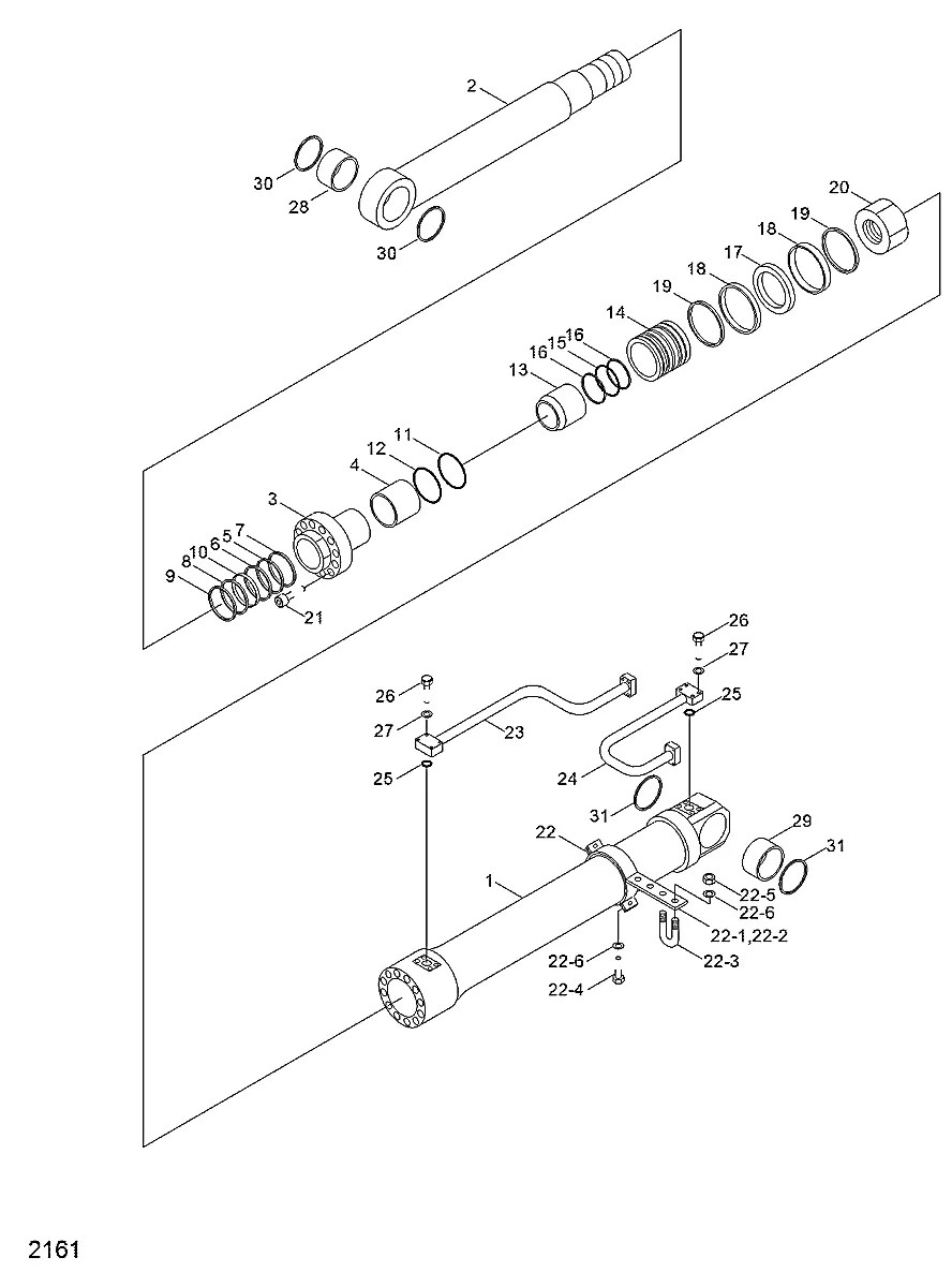 HC016-541-08 Escavadeira de esteiras Hyundai R290LC