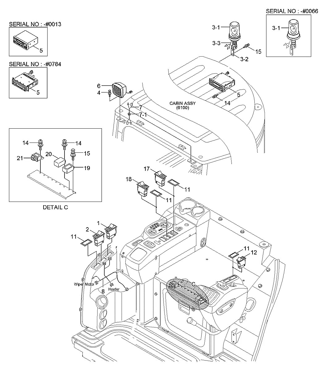 21MH-36000 Escavadeira de esteiras Hyundai R35Z-9