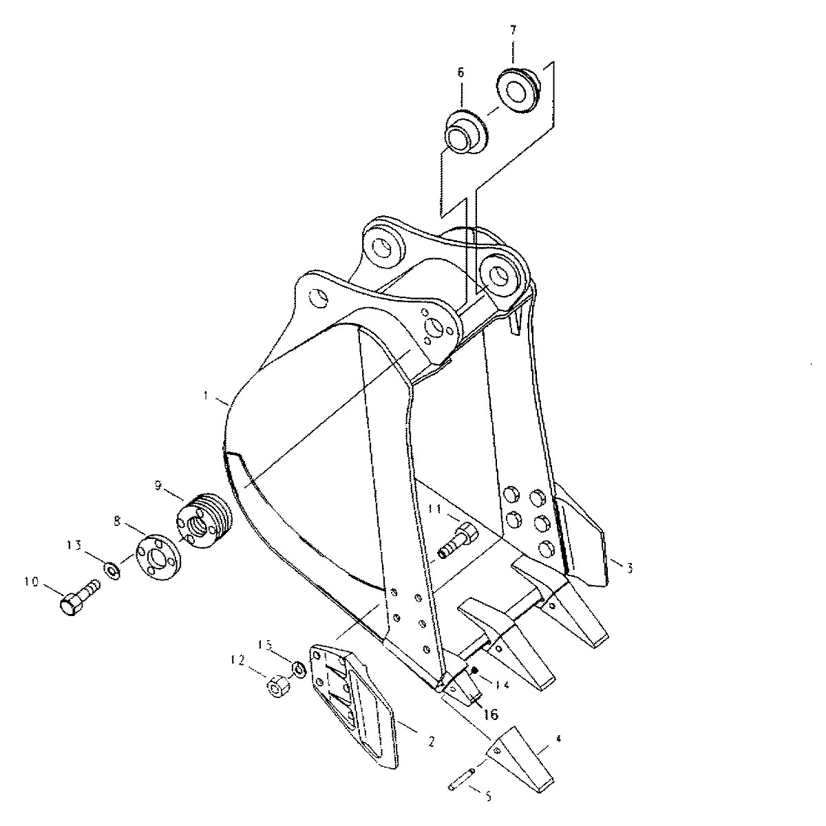 61E3-3210 Escavadeira de rodas Hyundai R130W