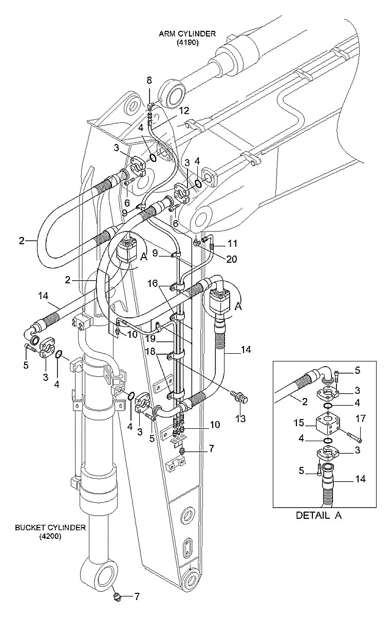 P703-207442 Escavadeira de esteiras Hyundai R360LC-7