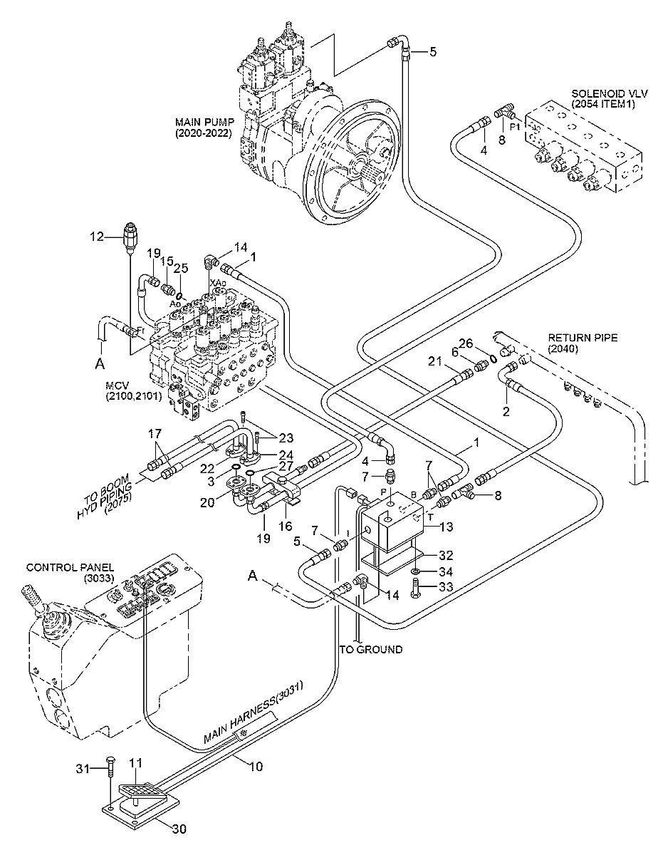 004005-06006 Escavadeira de esteiras Hyundai R200NLC-3