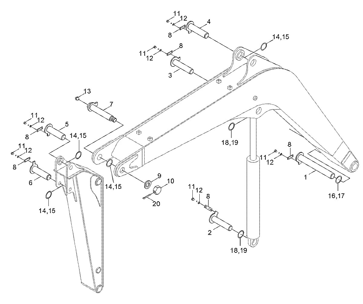 S241-100002 Escavadeira de rodas Hyundai R95W-3