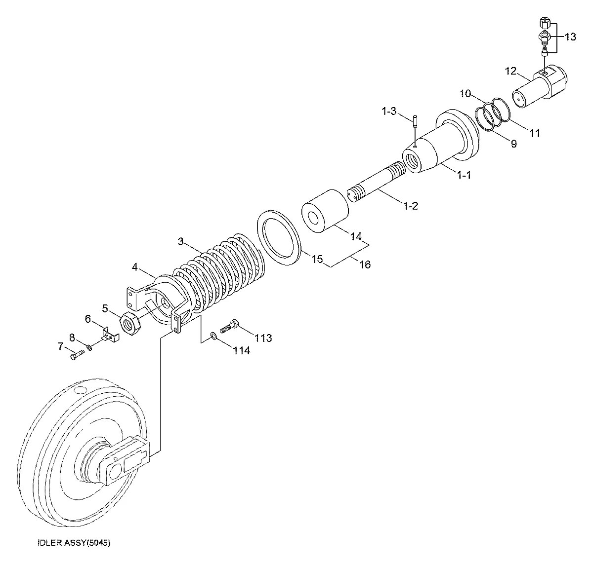 81N8-14017G9 Escavadeira de esteiras Hyundai HX260 L