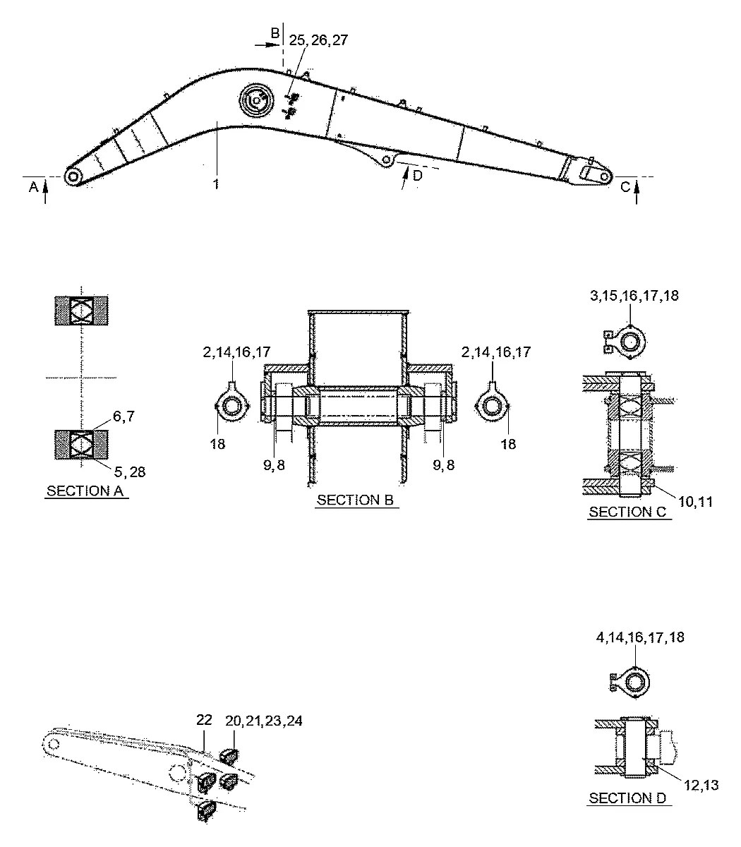 XKDA-00186 Escavadeira de esteiras Hyundai R800LC-9