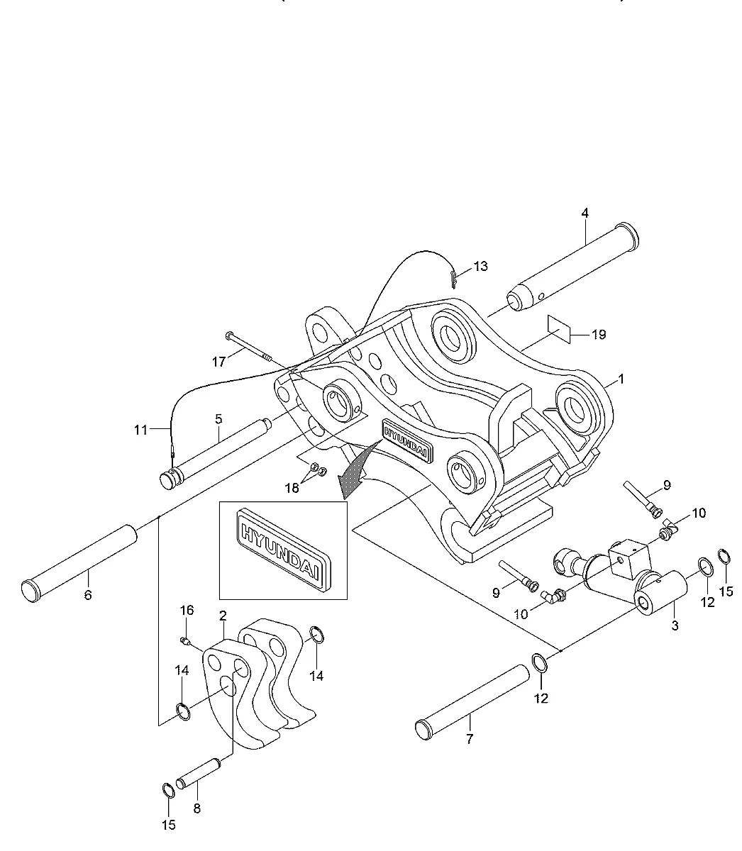 32Q6-95140G9 Escavadeira de esteiras Hyundai HX300 L