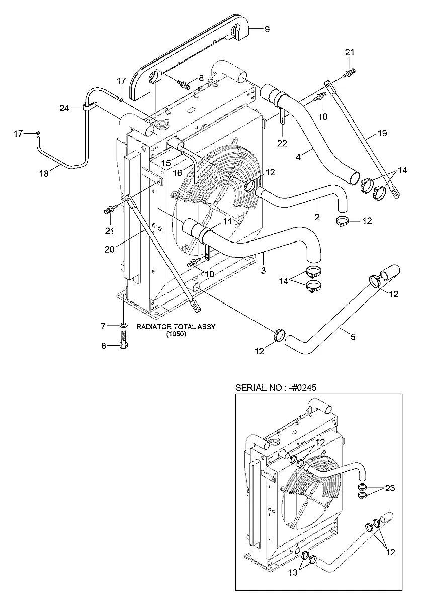 11Q4-42190 Escavadeira de rodas Hyundai R170W-9