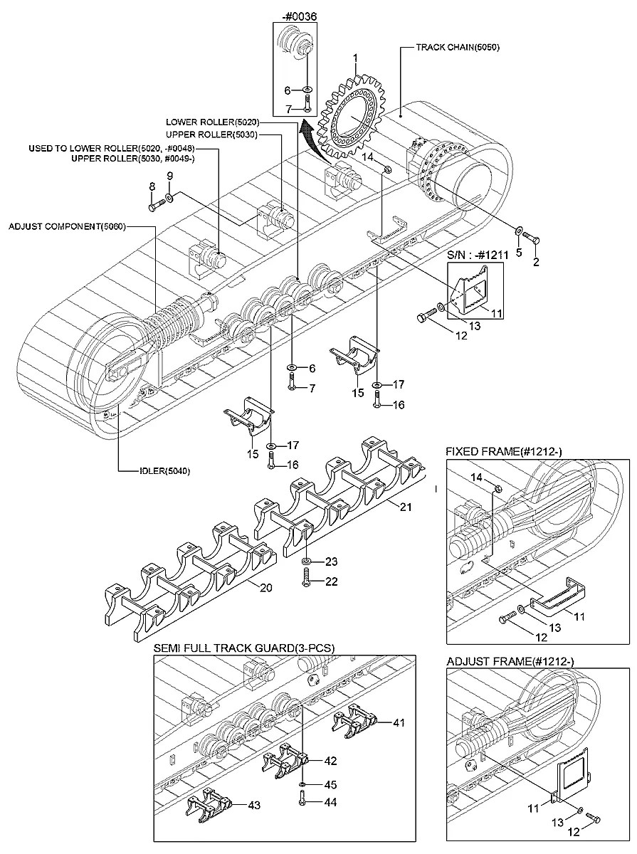 84E7-00662 Escavadeira de esteiras Hyundai R500LC-7A