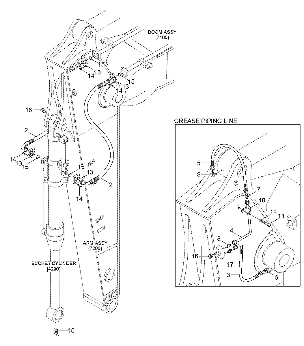P840-042013 Escavadeira de esteiras Hyundai R510LC-7