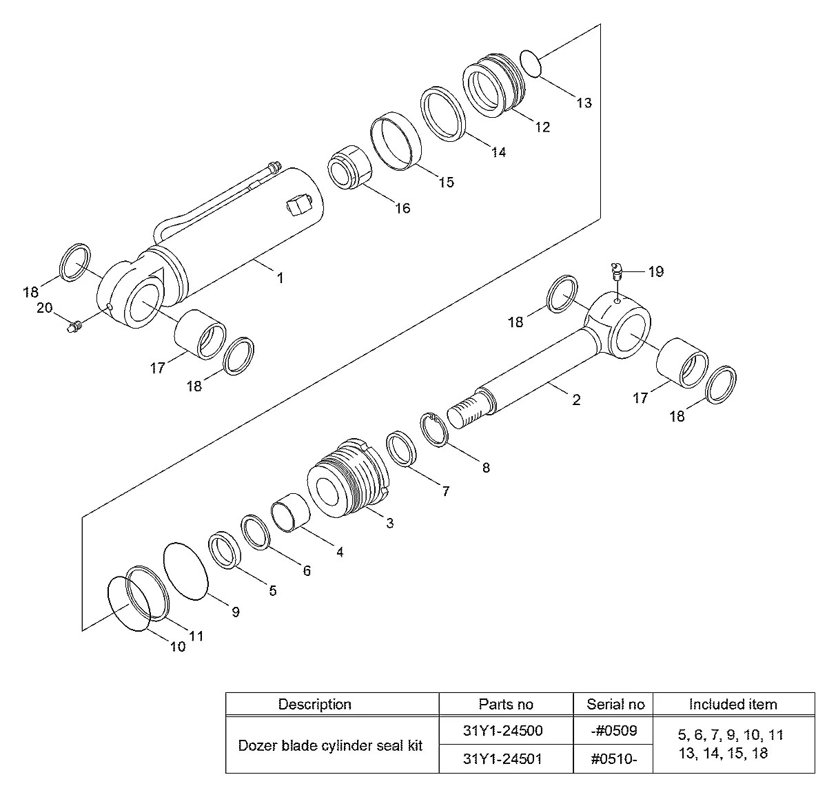 31M8-40032 Escavadeira de esteiras Hyundai R55-7