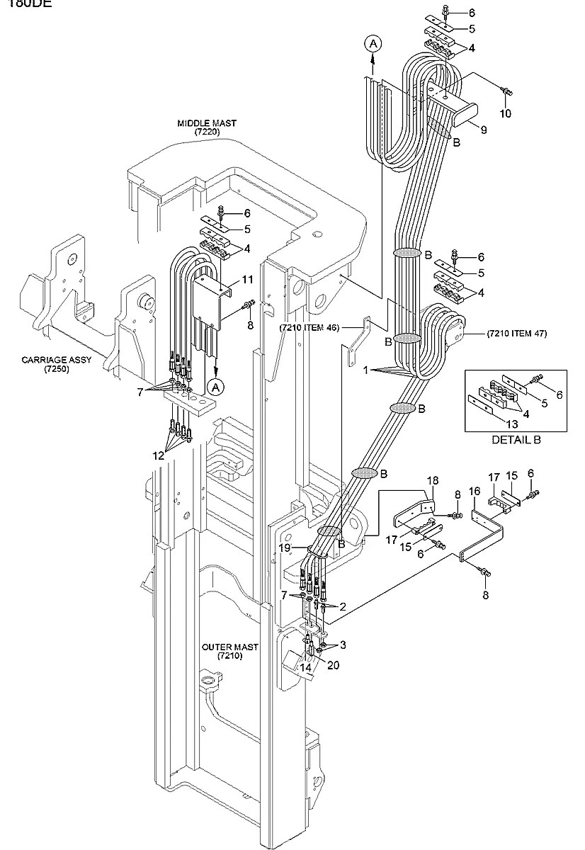 P910-086136 Empilhadeira Hyundai 180D-7E