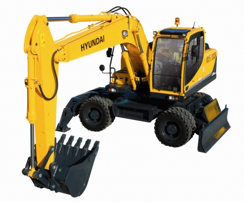 31EK-00012 Escavadeira de rodas Hyundai R170W-3