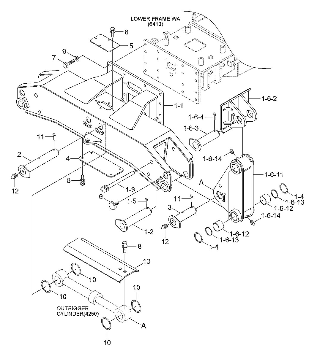 51Q4-53200 Escavadeira de rodas Hyundai R140W-9S